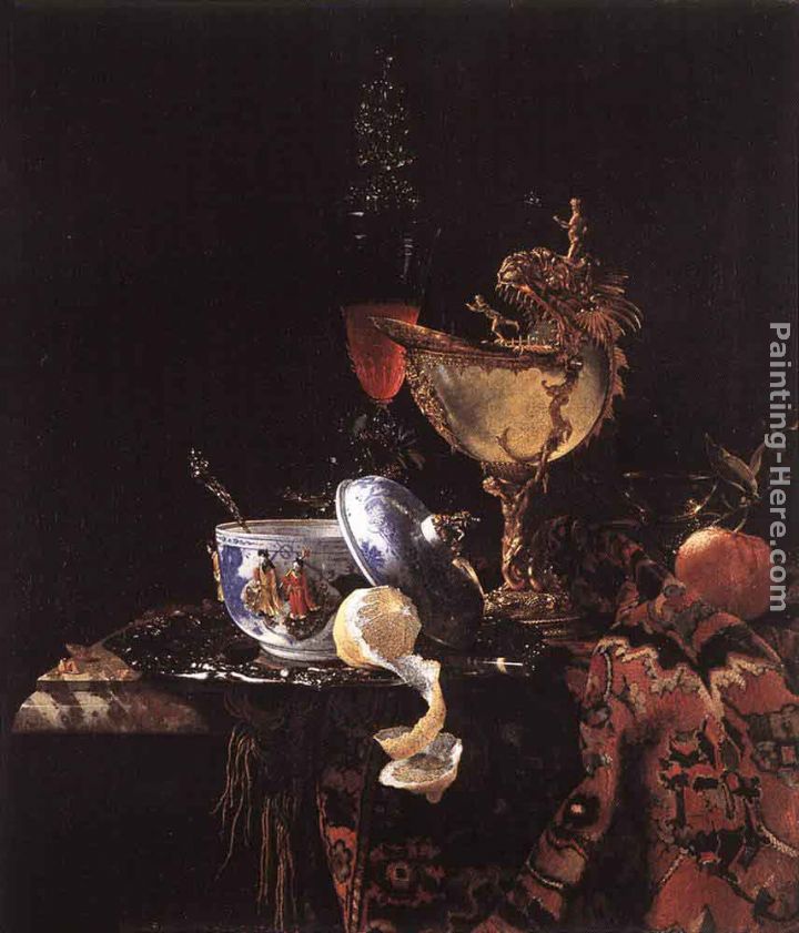 Still-Life with a Nautilus Cup painting - Willem Kalf Still-Life with a Nautilus Cup art painting